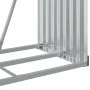 Brown galvanized steel log holder 80x45x120 cm by , Firewood bags and holders - Ref: Foro24-364569, Price: 56,20 €, Discount: %