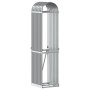 Leñero de acero galvanizado gris claro 40x45x170 cm de , Bolsas y soportes de leña - Ref: Foro24-364548, Precio: 48,98 €, Des...
