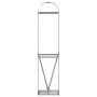 Leñero de acero galvanizado gris claro 40x45x170 cm de , Bolsas y soportes de leña - Ref: Foro24-364548, Precio: 48,35 €, Des...
