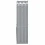 Leñero de acero galvanizado gris claro 40x45x170 cm de , Bolsas y soportes de leña - Ref: Foro24-364548, Precio: 48,35 €, Des...