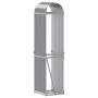 Leñero de acero galvanizado gris claro 40x45x170 cm de , Bolsas y soportes de leña - Ref: Foro24-364548, Precio: 48,35 €, Des...