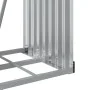 Leñero de acero galvanizado gris claro 40x45x170 cm de , Bolsas y soportes de leña - Ref: Foro24-364548, Precio: 48,35 €, Des...
