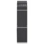 Anthracite gray galvanized steel log holder 80x45x190 cm by , Firewood bags and holders - Ref: Foro24-364560, Price: 63,73 €,...