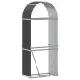 Anthracite gray galvanized steel log holder 80x45x190 cm by , Firewood bags and holders - Ref: Foro24-364560, Price: 63,73 €,...