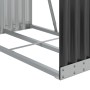Leñero de acero galvanizado gris antracita 80x45x190 cm de , Bolsas y soportes de leña - Ref: Foro24-364560, Precio: 64,67 €,...