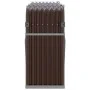Brown galvanized steel log holder 180x45x100 cm by , Firewood bags and holders - Ref: Foro24-364574, Price: 60,05 €, Discount: %