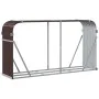 Brown galvanized steel log holder 180x45x100 cm by , Firewood bags and holders - Ref: Foro24-364574, Price: 60,05 €, Discount: %