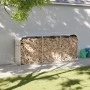 Silver galvanized steel log holder 234x45x100 cm by , Firewood bags and holders - Ref: Foro24-364595, Price: 60,85 €, Discoun...