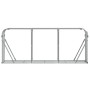 Silver galvanized steel log holder 234x45x100 cm by , Firewood bags and holders - Ref: Foro24-364595, Price: 61,70 €, Discoun...