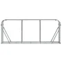 Silver galvanized steel log holder 234x45x100 cm by , Firewood bags and holders - Ref: Foro24-364595, Price: 60,85 €, Discoun...