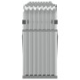 Silver galvanized steel log holder 234x45x100 cm by , Firewood bags and holders - Ref: Foro24-364595, Price: 61,70 €, Discoun...