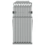 Silver galvanized steel log holder 234x45x100 cm by , Firewood bags and holders - Ref: Foro24-364595, Price: 60,85 €, Discoun...