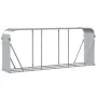 Silver galvanized steel log holder 234x45x100 cm by , Firewood bags and holders - Ref: Foro24-364595, Price: 60,85 €, Discoun...
