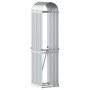 Leñero de acero galvanizado plateado 40x45x170 cm de , Bolsas y soportes de leña - Ref: Foro24-364588, Precio: 49,08 €