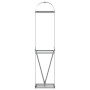 Holzhalter aus silber verzinktem Stahl, 40 x 45 x 170 cm von , Brennholztaschen und -halter - Ref: Foro24-364588, Preis: 49,0...