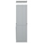 Leñero de acero galvanizado plateado 40x45x170 cm de , Bolsas y soportes de leña - Ref: Foro24-364588, Precio: 49,08 €