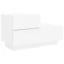 Bedside table with white LED lights 70x36x40.5 cm by , Nightstands - Ref: Foro24-836777, Price: 74,64 €, Discount: %