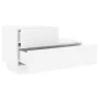 Bedside table with white LED lights 70x36x40.5 cm by , Nightstands - Ref: Foro24-836777, Price: 74,64 €, Discount: %