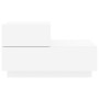 Bedside table with white LED lights 70x36x40.5 cm by , Nightstands - Ref: Foro24-836777, Price: 76,65 €, Discount: %
