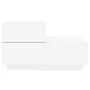 Bedside table with white LED lights 70x36x40.5 cm by , Nightstands - Ref: Foro24-836777, Price: 74,64 €, Discount: %
