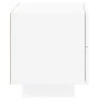 Bedside table with white LED lights 70x36x40.5 cm by , Nightstands - Ref: Foro24-836777, Price: 74,64 €, Discount: %