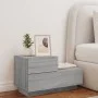 Bedside table with LED lights Sonoma gray 70x36x40.5 cm by , Nightstands - Ref: Foro24-836782, Price: 72,89 €, Discount: %