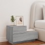 Mesita de noche con luces LED gris Sonoma 70x36x40,5 cm de , Mesitas de noche - Ref: Foro24-836782, Precio: 73,92 €, Descuent...