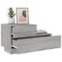 Bedside table with LED lights Sonoma gray 70x36x40.5 cm by , Nightstands - Ref: Foro24-836782, Price: 72,89 €, Discount: %