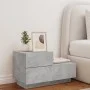 Concrete gray bedside table with LED lights 70x36x40.5 cm by , Nightstands - Ref: Foro24-836780, Price: 74,60 €, Discount: %