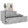 Concrete gray bedside table with LED lights 70x36x40.5 cm by , Nightstands - Ref: Foro24-836780, Price: 74,60 €, Discount: %