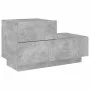 Concrete gray bedside table with LED lights 70x36x40.5 cm by , Nightstands - Ref: Foro24-836780, Price: 74,60 €, Discount: %