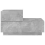 Concrete gray bedside table with LED lights 70x36x40.5 cm by , Nightstands - Ref: Foro24-836780, Price: 74,60 €, Discount: %