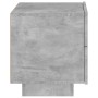 Betongrauer Nachttisch mit LED-Leuchten 70x36x40,5 cm von , Nachttische - Ref: Foro24-836780, Preis: 75,64 €, Rabatt: %
