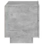 Concrete gray bedside table with LED lights 70x36x40.5 cm by , Nightstands - Ref: Foro24-836780, Price: 74,60 €, Discount: %