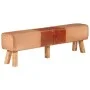 Gym bench genuine leather and brown canvas 160 cm by , Dining and kitchen benches - Ref: Foro24-356385, Price: 189,70 €, Disc...