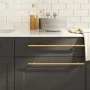 Schrankgriffe 5 Stück goldfarbener Edelstahl 320 mm von , Schrankknöpfe und Griffe - Ref: Foro24-155362, Preis: 26,08 €, Raba...