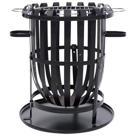 RedFire Garden Fire Pit Dallas Black Steel by RedFire, Chimneys - Ref: Foro24-423888, Price: 87,79 €, Discount: %