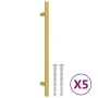 Schrankgriffe 5 Stück goldfarbener Edelstahl 192 mm von , Schrankknöpfe und Griffe - Ref: Foro24-155360, Preis: 13,70 €, Raba...
