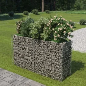 Gabionenbett aus Stahl 180x50x100 cm von vidaXL, Töpfe und Pflanzgefäße - Ref: Foro24-143558, Preis: 112,25 €, Rabatt: %