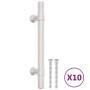 Schrankgriffe 10 Stück silberfarbener Edelstahl 96 mm von , Schrankknöpfe und Griffe - Ref: Foro24-155413, Preis: 11,58 €, Ra...