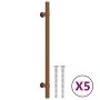 Cabinet handles 5 pcs bronze stainless steel 192 mm by , Cabinet knobs and handles - Ref: Foro24-155432, Price: 19,12 €, Disc...