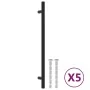 Schrankgriffe 5 Stück schwarzer Edelstahl 224 mm von , Schrankknöpfe und Griffe - Ref: Foro24-155369, Preis: 13,39 €, Rabatt: %