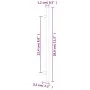 Schrankgriffe 5 Stück schwarzer Edelstahl 224 mm von , Schrankknöpfe und Griffe - Ref: Foro24-155369, Preis: 13,39 €, Rabatt: %