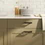 Cabinet handles 10 pcs black stainless steel 96 mm by , Cabinet knobs and handles - Ref: Foro24-155397, Price: 20,32 €, Disco...