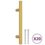 Schrankgriffe 20 Stück goldfarbener Edelstahl 96 mm von , Schrankknöpfe und Griffe - Ref: Foro24-3203596, Preis: 21,67 €, Rab...