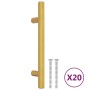 Schrankgriffe 20 Stück goldfarbener Edelstahl 96 mm von , Schrankknöpfe und Griffe - Ref: Foro24-3203596, Preis: 20,07 €, Rab...