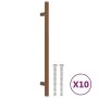 Cabinet handles 10 pcs stainless steel bronze 192 mm by , Cabinet knobs and handles - Ref: Foro24-3203631, Price: 28,21 €, Di...