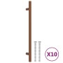 Tiradores para armarios 10 uds acero inoxidable bronce 192 mm de , Pomos y picaportes de armarios - Ref: Foro24-3203631, Prec...