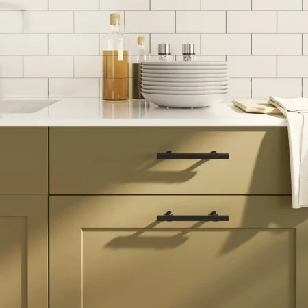 Cabinet handles 20 pcs black stainless steel 96 mm by , Cabinet knobs and handles - Ref: Foro24-3203692, Price: 38,34 €, Disc...