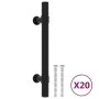 Cabinet handles 20 pcs black stainless steel 96 mm by , Cabinet knobs and handles - Ref: Foro24-3203692, Price: 38,34 €, Disc...